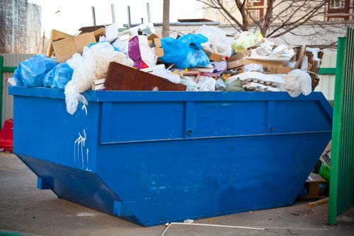 Customer booking a skip hire service online