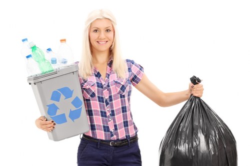 Community members engaging in recycling activities in Seven Kings